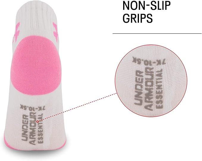 🎀 Light Pink girls Multi Pack Quarter Sock