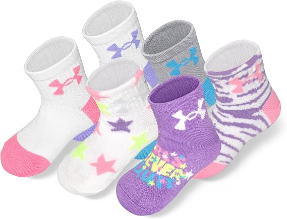 🎀 Lilac girls Multi Pack Quarter Sock